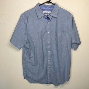 Nautica, Large, light blue button down shirt